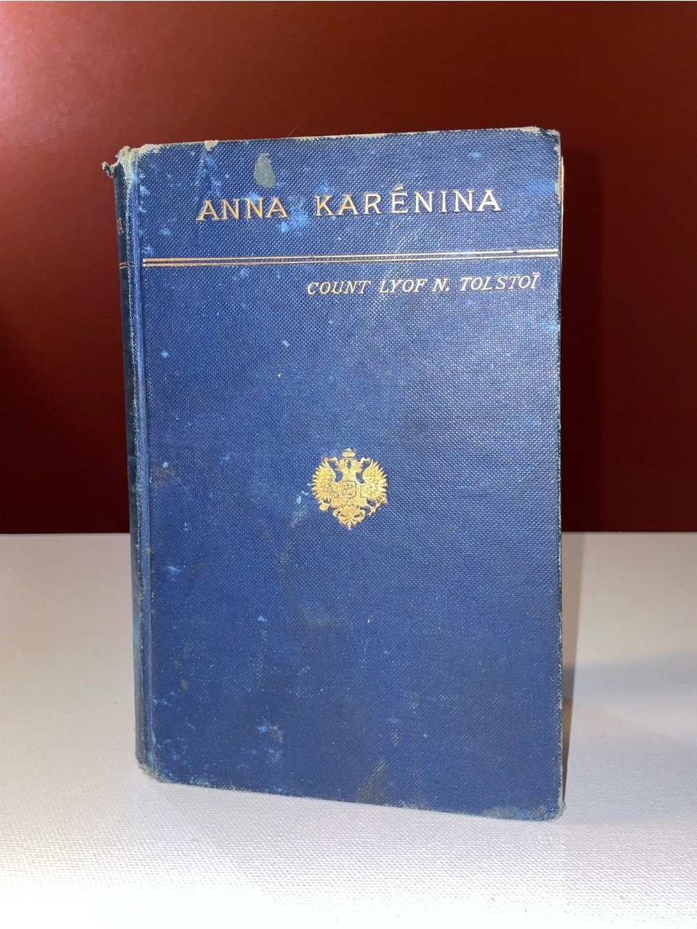 Anna Karenina By Leo Tolstoy 1886 T.Y. Crowell & Co. Blue Guilded Hardcover Book